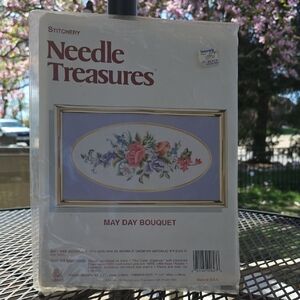 Stitchery Needle Treasures May Day Bouquet Kit #00643 (20" X 11")